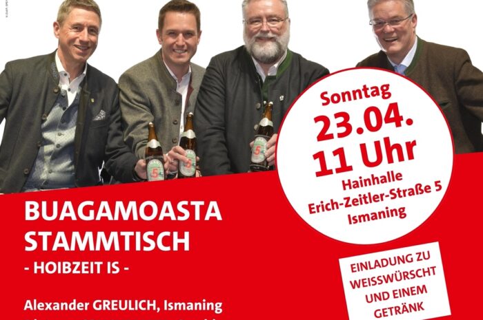 Buagamoasta Stammtisch – Hoibzeit is