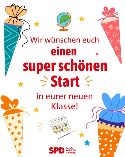 🎒Welch ein aufregender Tag für euch Erstklässlerinnen und Erstklässler 📚und eure Familien 🤩 Wir wünschen euch allen einen super schönen Start, dass Ihr euch schnell in der Klassengemeinschaft wohlfühlt und gemeinsam viele schöne Momente erleben werdet! #garching #hochbrück und all eure Schulen in #münchen oder #umland 🤩 die euch heute willkommen heißen 🌺