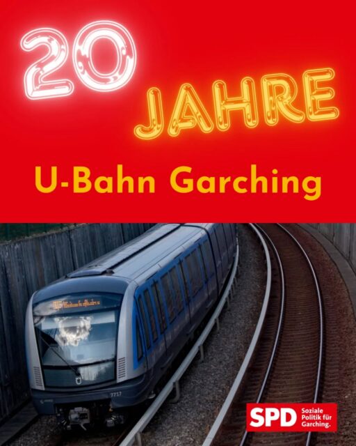 Die U-Bahn in Garching wird 20! 🎉
Federführend unter dem "Vater der Garchinger U-Bahn" Altbürgermeister Helmut Karl und dem damaligen Stadtrat konnte die U-Bahn 2006 in Garching eingeweiht werden.
Funfact: Die U-Bahn in Hochbrück gibt es seit 31 Jahren auch nur deshalb, weil die Stadt Garching in Eigenregie die Teilstrecke von Fröttmanning nach Hochbrück plante und baute. 👀
Heute ist die U-Bahn in Garching nicht mehr aus dem Alltag wegzudenken. Ob fürs Studium, Arbeit oder Freizeit, ohne die U-Bahn geht nichts mehr.
#ubahngarching #garchingbeimünchen #garching #tum #ubahnmünchen