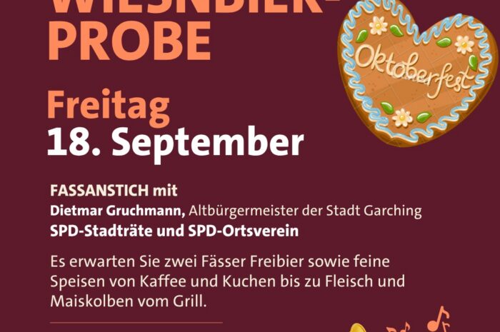 Am 18. September heißt es wieder: „O’zapft is in Garching!“